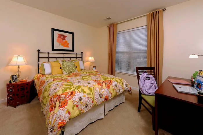 Spacious Bedroom Large Enough For a Queen Bedroom Set & Work From Home Space | Madison at Ballston Station | Arlington VA Apartments