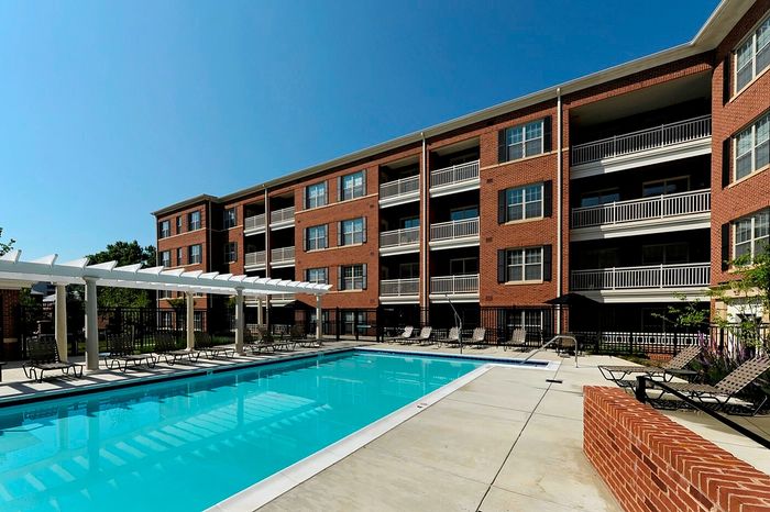 Inviting Outdoor Pool Area With Sun Deck | Madison at Ballston Station | Arlington VA Apartments