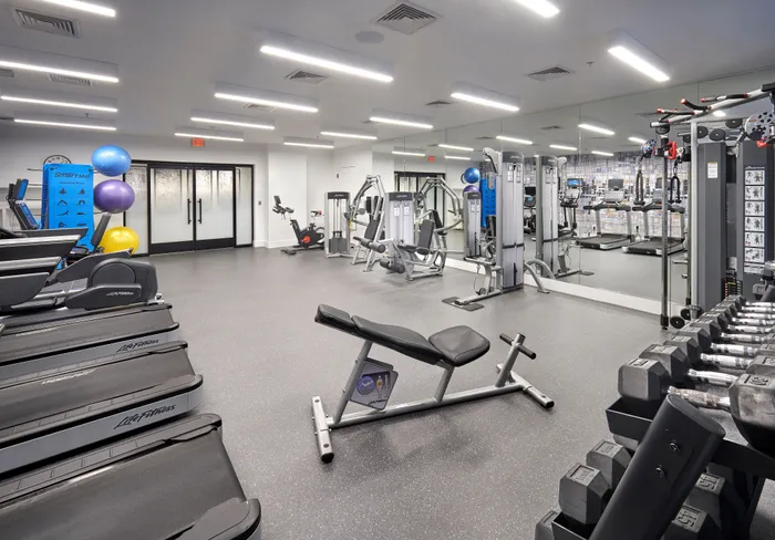 New Renovated, Expansive Fitness Center | Madison at Ballston Station | Arlington VA Apartments