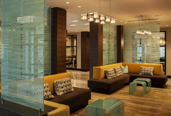 Contemporary Lobby With Multiple Seating Areas | Madison at Ballston Station | Arlington VA Apartments