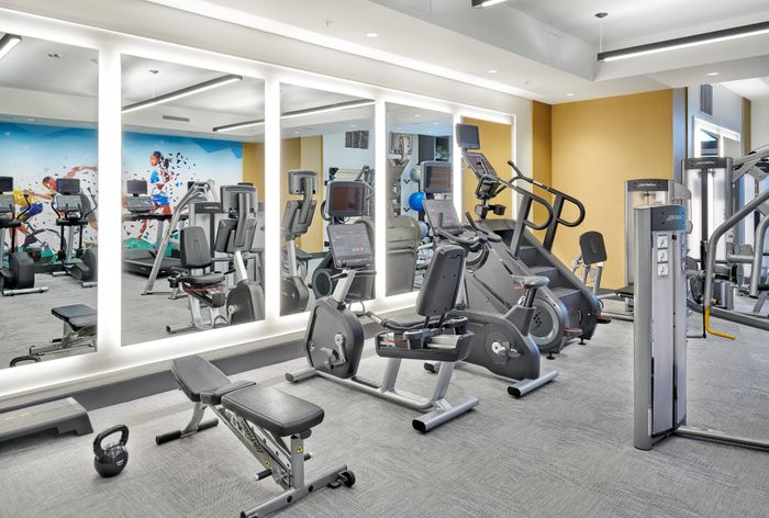 Fitness Center With Cardio & Weights- Renovated 2025 | Carlyle Place | Alexandria VA Apartments | Luxury Alexandria VA Apartments