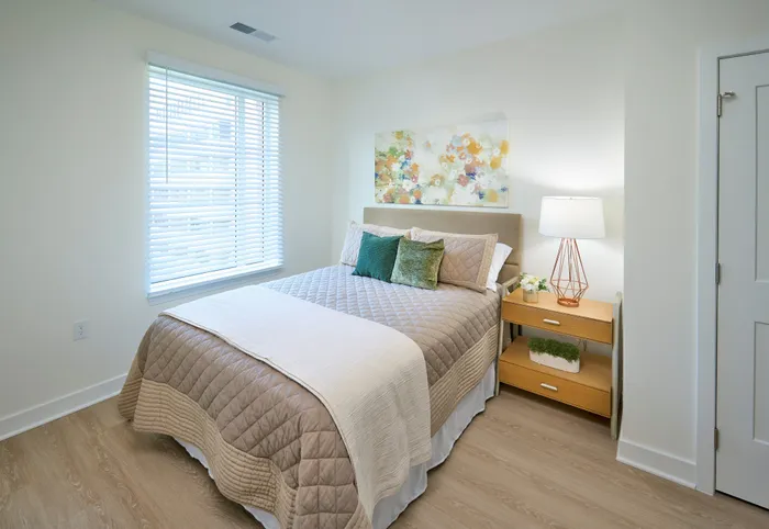 Indigo at McLean Station Phase I Model Bedroom | Affordable Tysons Corner Apartments | Affordable Fairfax VA Apartments | Affordable McLean VA Apartments