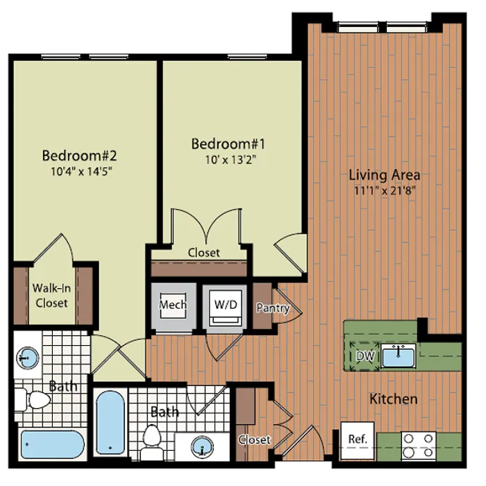 Image of B1B Floor Plan