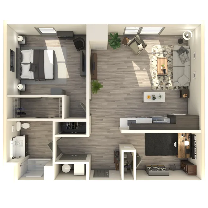 Bronze image with furnishings