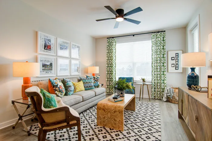Model Living room at Cadence Sugar Hill, Sugar Hill, GA 30518
