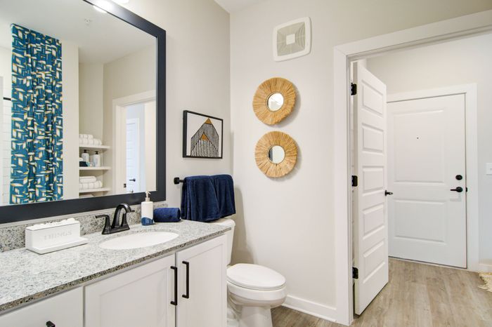 Model master bath at Cadence Sugar Hill, Sugar Hill, GA 30518