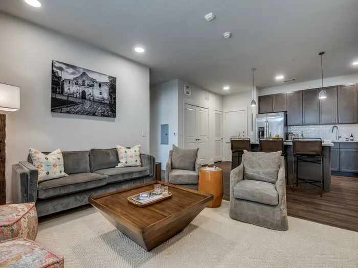 Thoughtfully Designed Living Room | Vecina Apartment Villas | Luxury Apartments San Antonio