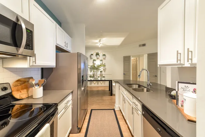 Model Kitchen at The Kendrick Apartments in Atlanta GA 30324