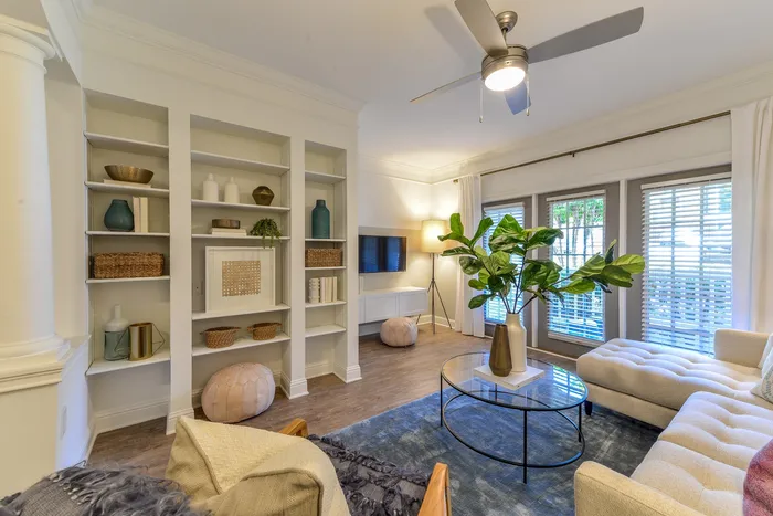 Model Living Room  The Kendrick Apartments in Atlanta GA 30324