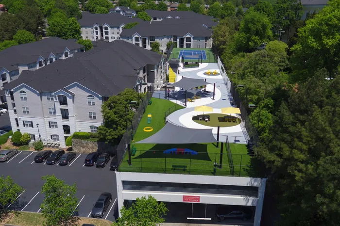 Aerial View of The Roof at The Kendrick Apartments in Atlanta, GA 30324