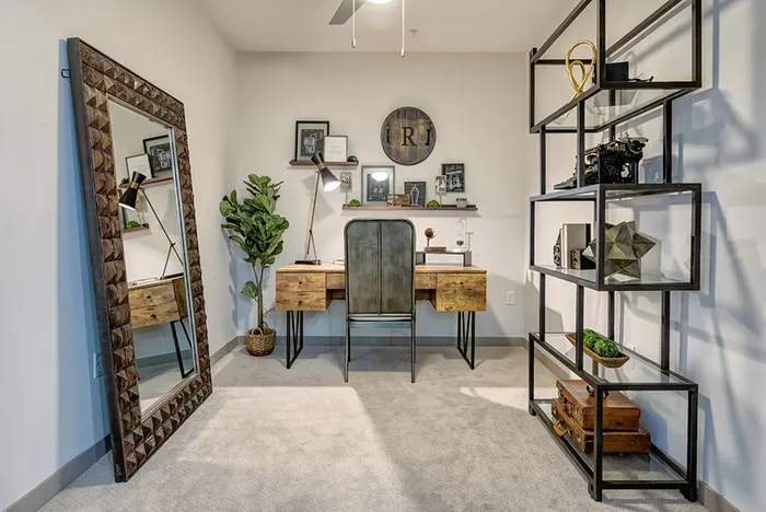 Home office inside Knoxville apartment