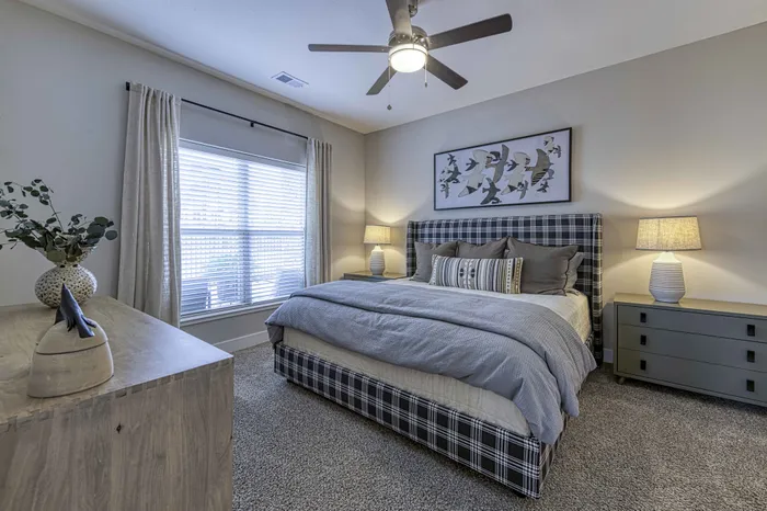 two bedroom model secondary bedroom Encore Apartments Belton MO