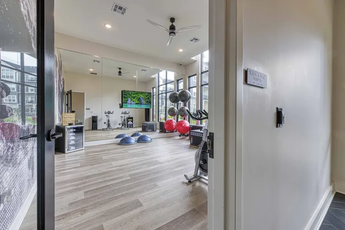 yoga and spin room Encore Apartments Belton MO