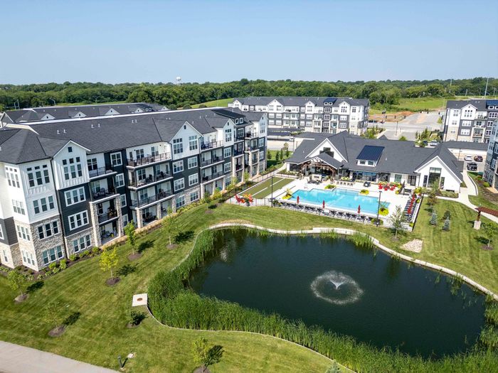 aerial view of Encore Apartments Belton MO