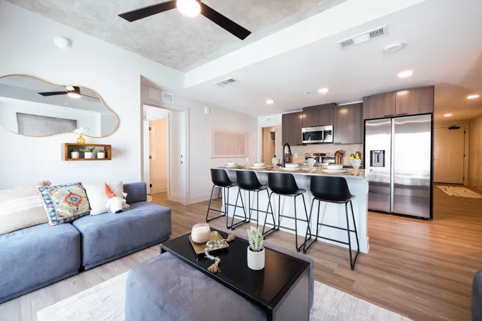 Living Room & Kitchen