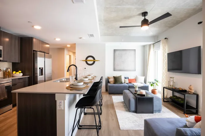 Living Room & Kitchen