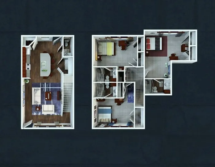 3x3.5 Townhome