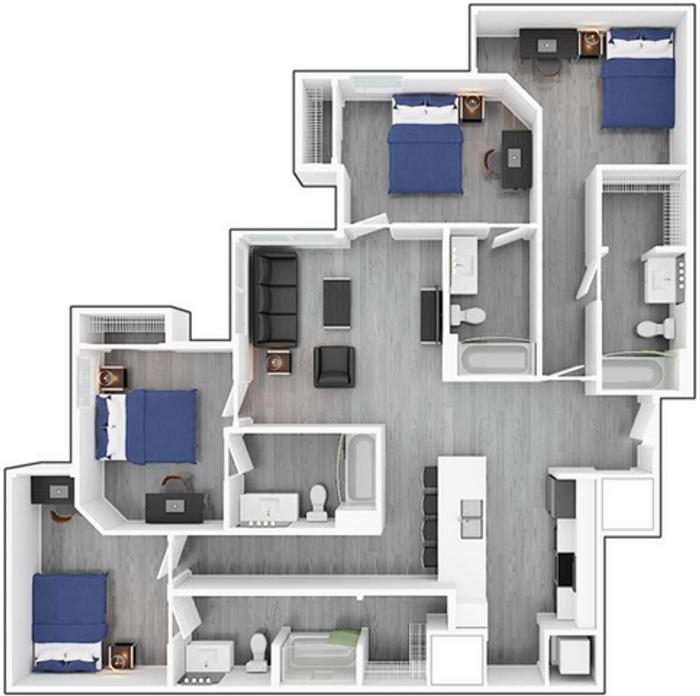 4 Bedroom Corner