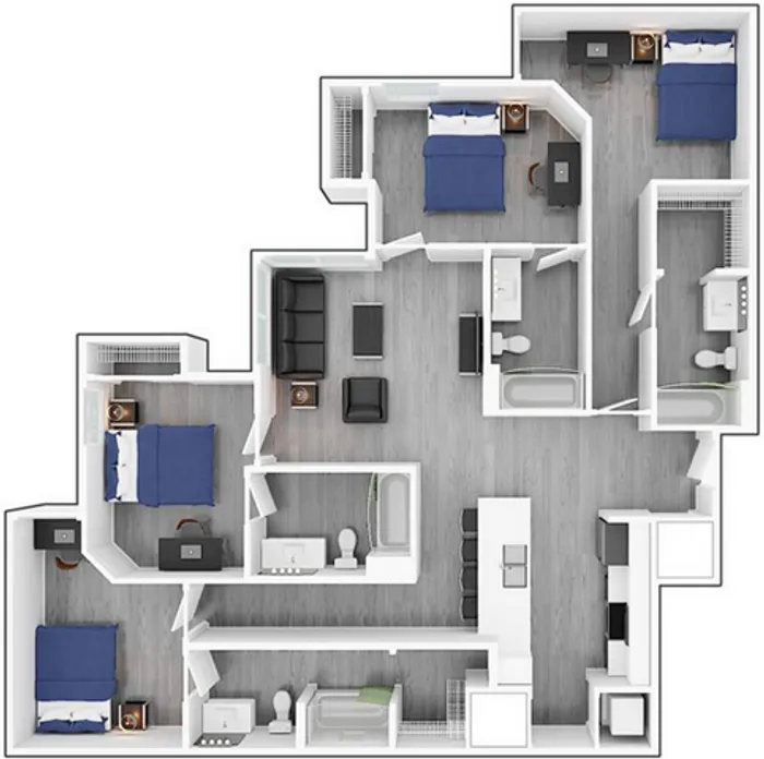 4 Bedroom Corner