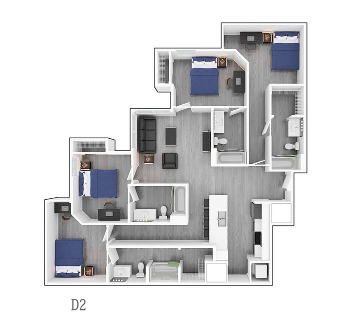 4 Bedroom Corner D2