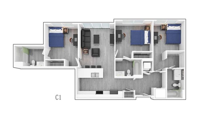 3 Bedroom C1
