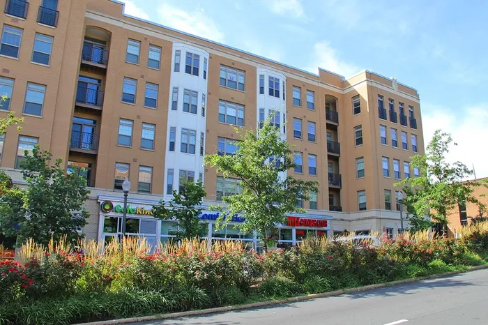 Northgate apartment building with ground floor shops