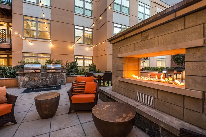 Northgate outdoor fireplace lounge