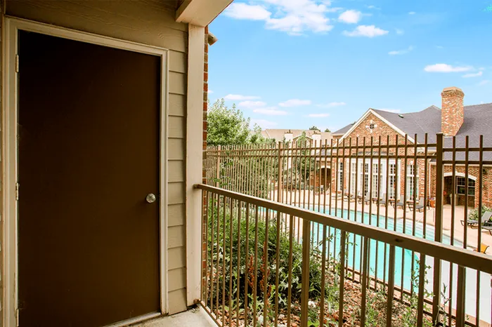 Model apartment balcony