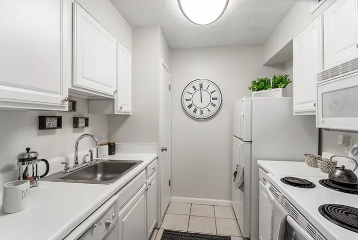 Model apartment kitchen