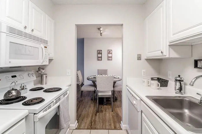 Model apartment kitchen