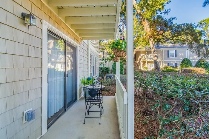 Model apartment porch