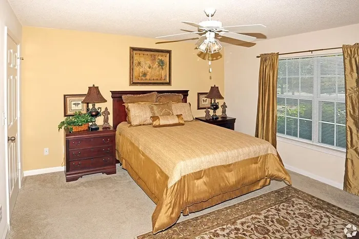 Model apartment bedroom