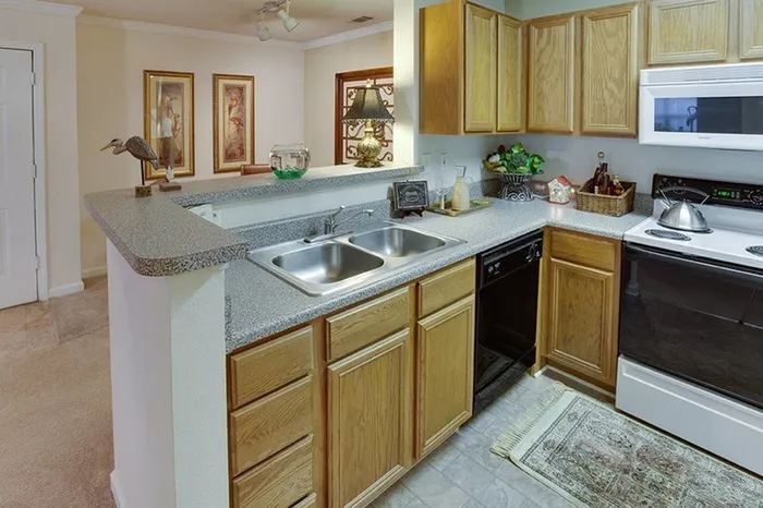 Model apartment kitchen
