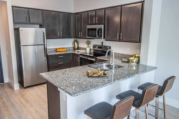 Model apartment kitchen