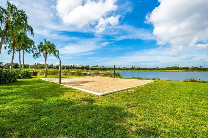 Sand volleyball court
