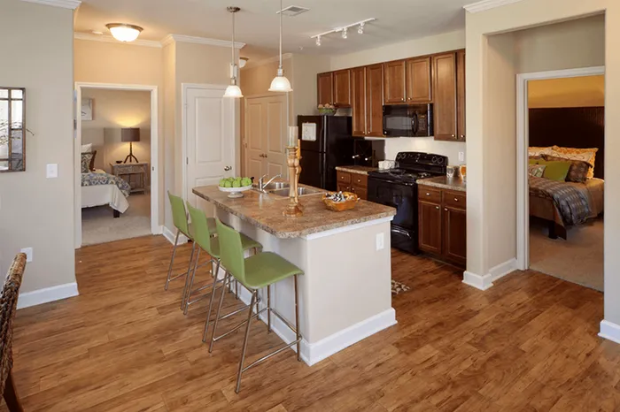 Model apartment kitchen