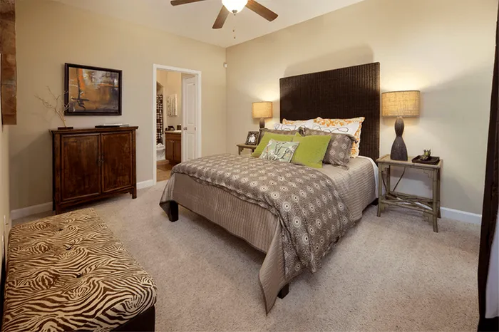 Model apartment bedroom