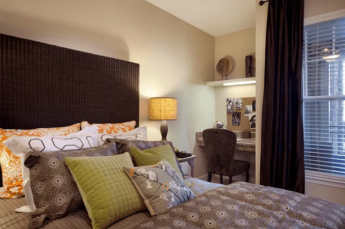 Model apartment bedroom