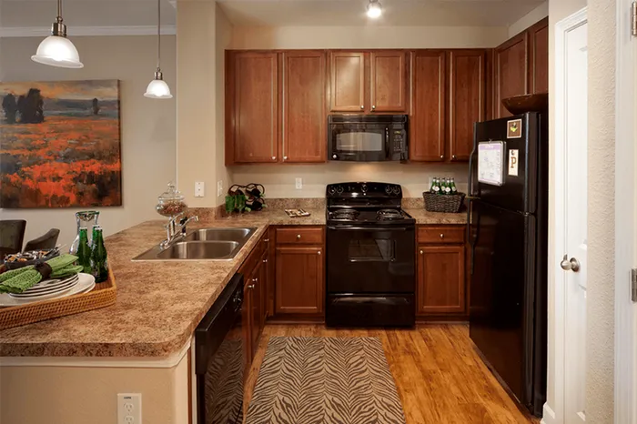 Model apartment kitchen