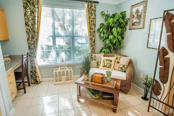 Model apartment sunroom