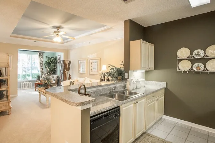 Model apartment kitchen