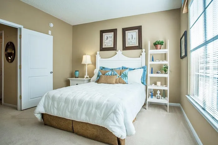 Model apartment bedroom