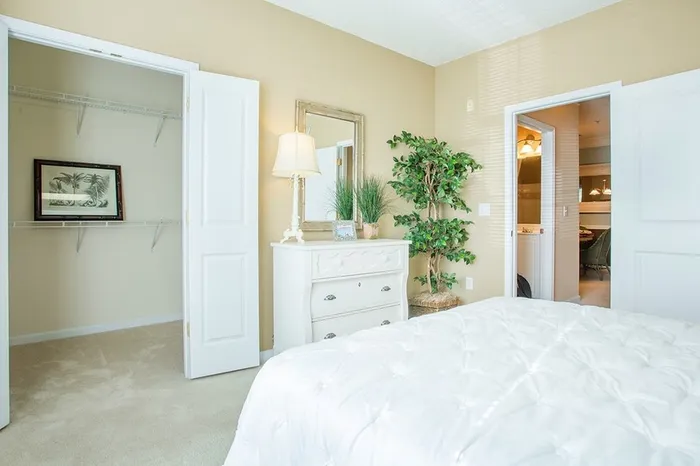 Model apartment bedroom
