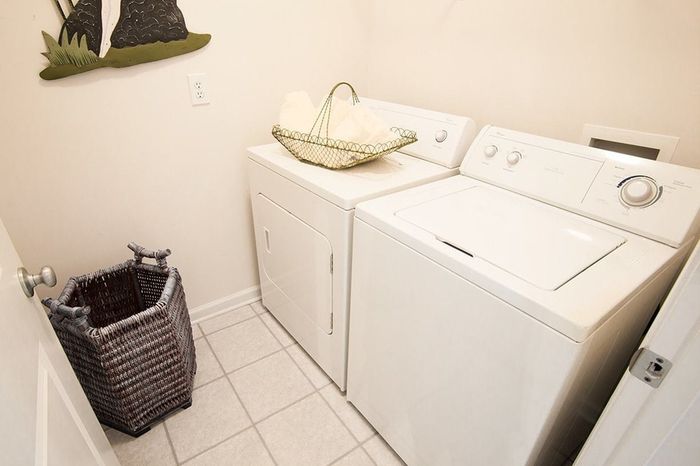 Model apartment utility room
