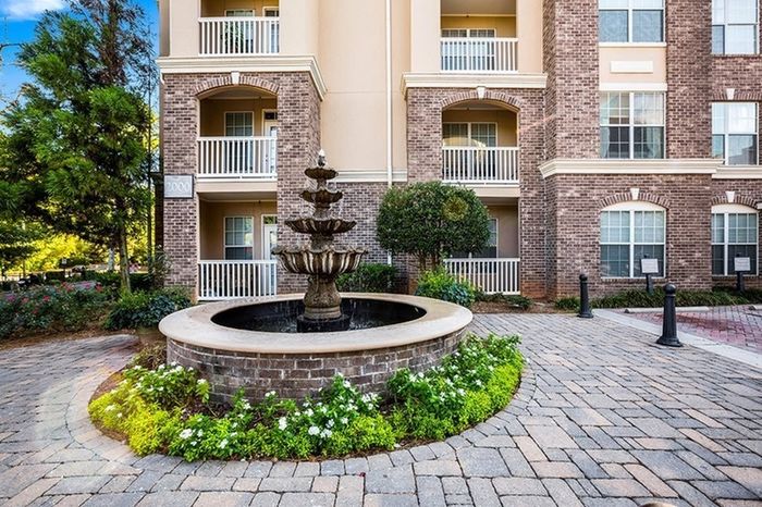 European-style courtyard
