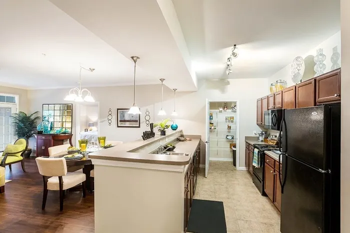 Model apartment kitchen