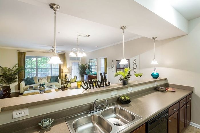 Model apartment kitchen