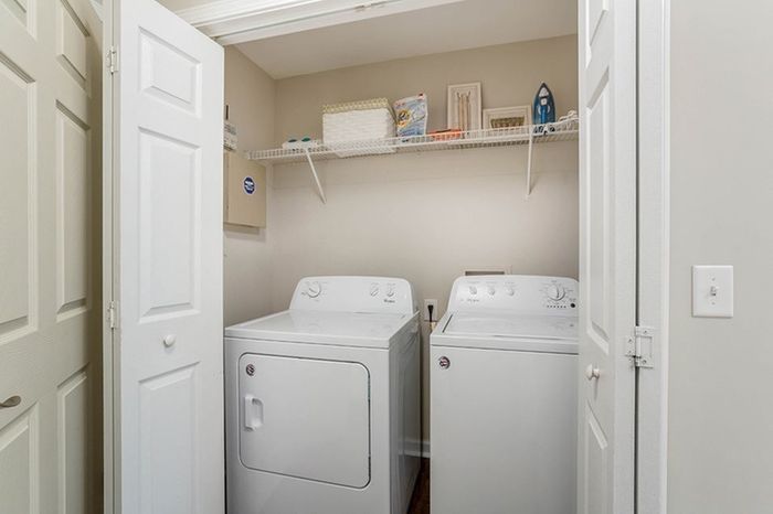 Model apartment utility area