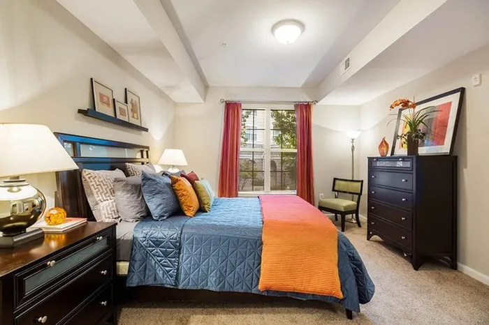 Model apartment bedroom