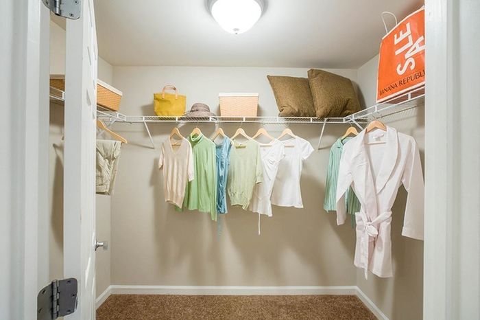 Model apartment closet